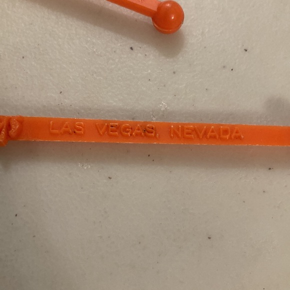 The Castaways Orange Vintage Swizel Sticks (2) Las Vegas, Nevada - Picture 4 of 5